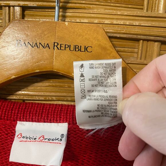 Vintage Bobbie Brooks Christmas Vest Small Snowman Embroidered Beaded holiday - Picture 6 of 8